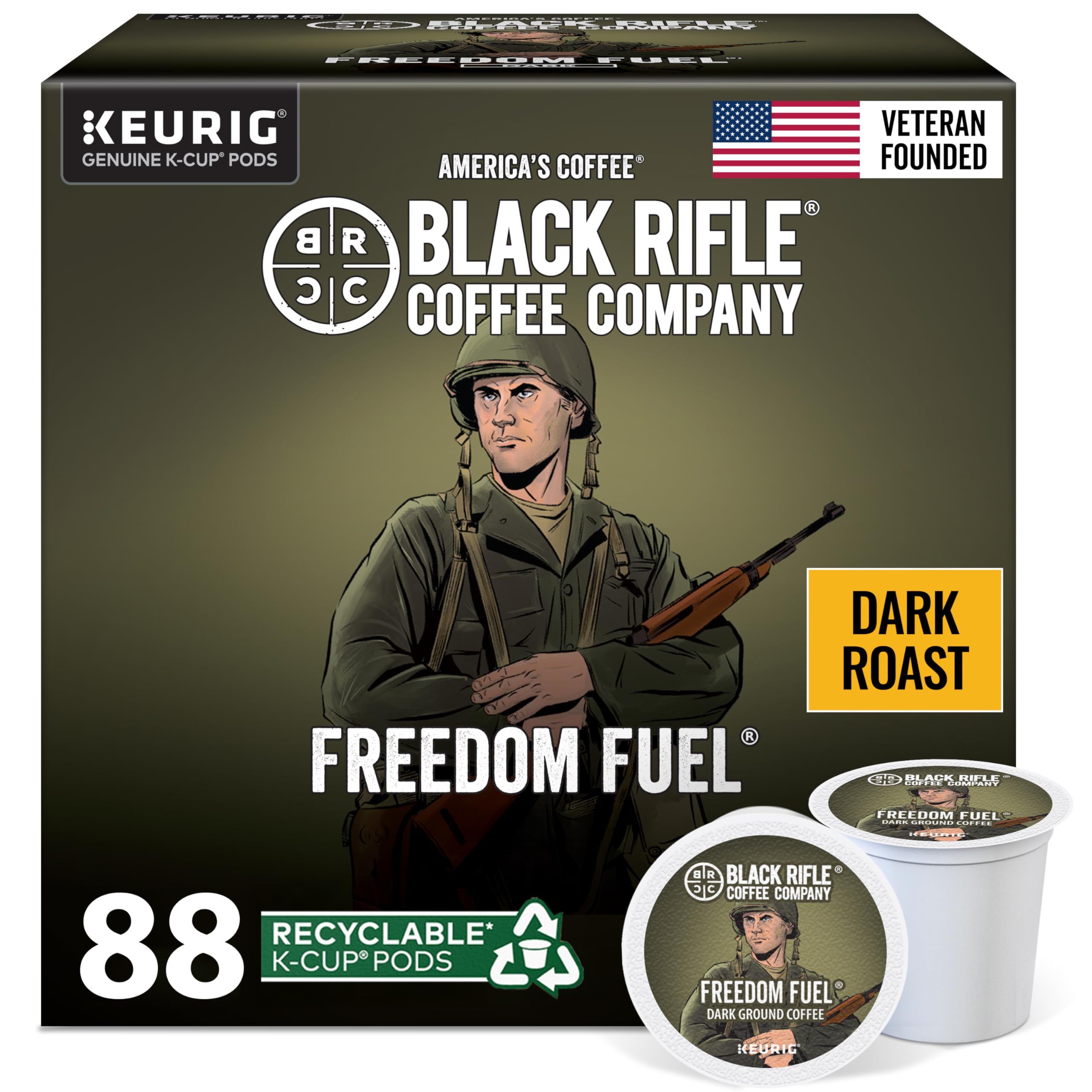 Amazon.com: Black Rifle Coffee Company, Single Serve Coffee Pods